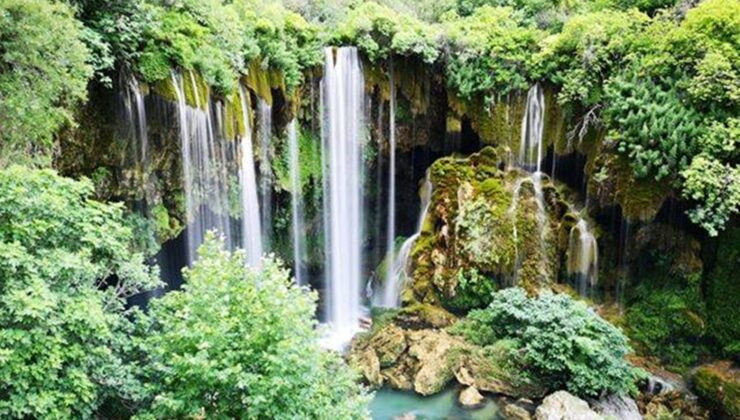 DOĞA HARİKASI YERKÖPRÜ ŞELALESİ, ZİYARETÇİLERİNİ AĞIRLIYOR