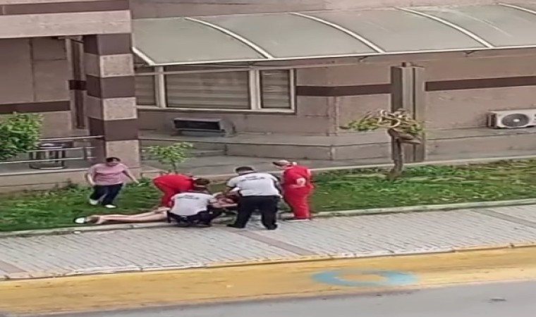 HASTANE BALKONUNDAN DÜŞEN BİR KİŞİ YARALANDI...