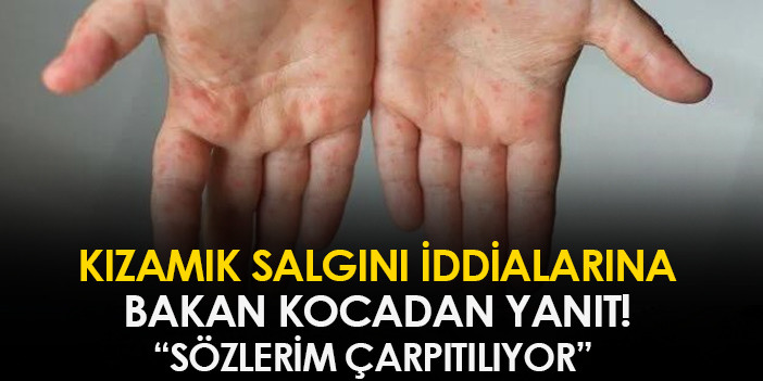 "KIZAMIK SALGINI" İDDİALARINA BAKAN KOCA'DAN YANIT
