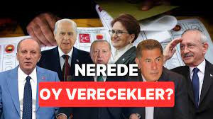 YARIN TÜM GÖZLER BU SANDIKLARDA OLACAK! İŞTE LİDERLERİN OY KULLANACAĞI YERLER