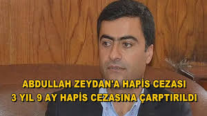 ZEYDAN'A 3 YIL 9 AY HAPİS CEZASI