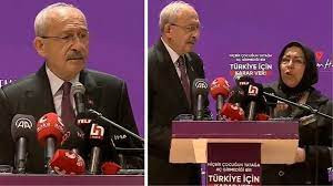 KEMAL KILIÇDAROĞLU KONUŞURKEN KÜRSÜYE ÇIKAN KADIN İSYAN ETTİ