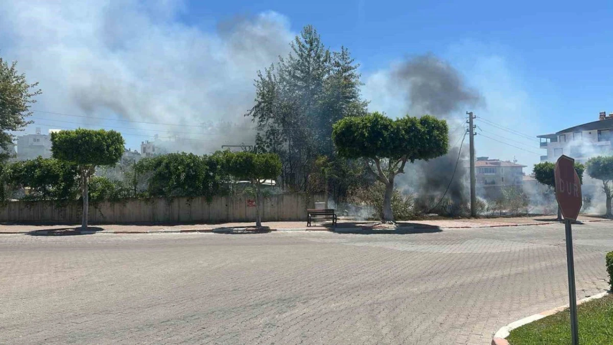 MANAVGAT'TA ÇALILIK ALANDA YANGIN