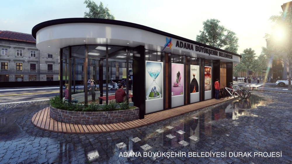 ADANA BÜYÜKŞEHİR BELEDİYESİ'NDEN TOPLU TAŞIMA DURAĞI PROJESİ