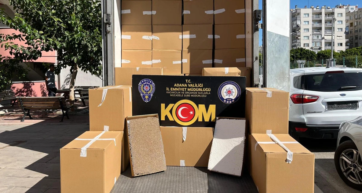 ADANA'DA 17 MİLYON TL DEĞERİNDE KAÇAK SİGARA ELE GEÇİRİLDİ