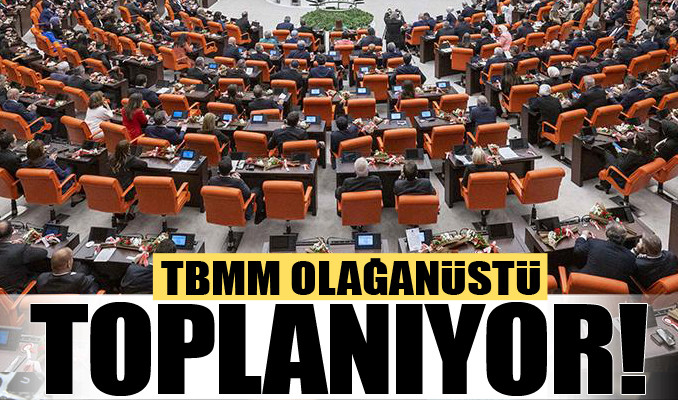 TBMM BAŞKANI NUMAN KURTULMUŞ, MECLİS'İ 25 TEMMUZ'DA OLAĞANÜSTÜ TOPLANTIYA ÇAĞIRDI