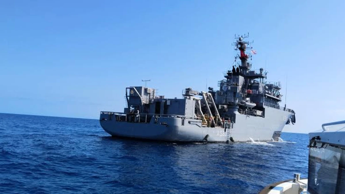 TCG IŞIN GEMİSİ, GİRNE'DE KAYIP 20 KİŞİYİ ARIYOR