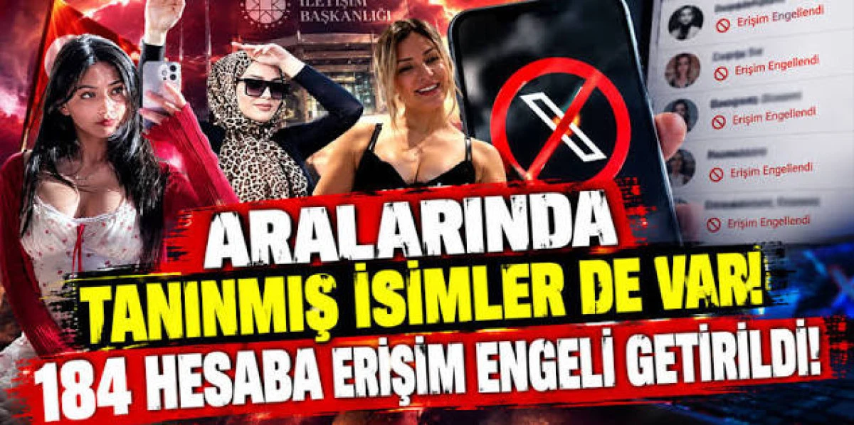 184 HESABA ERİŞİM ENGELİ GETİRİLDİ